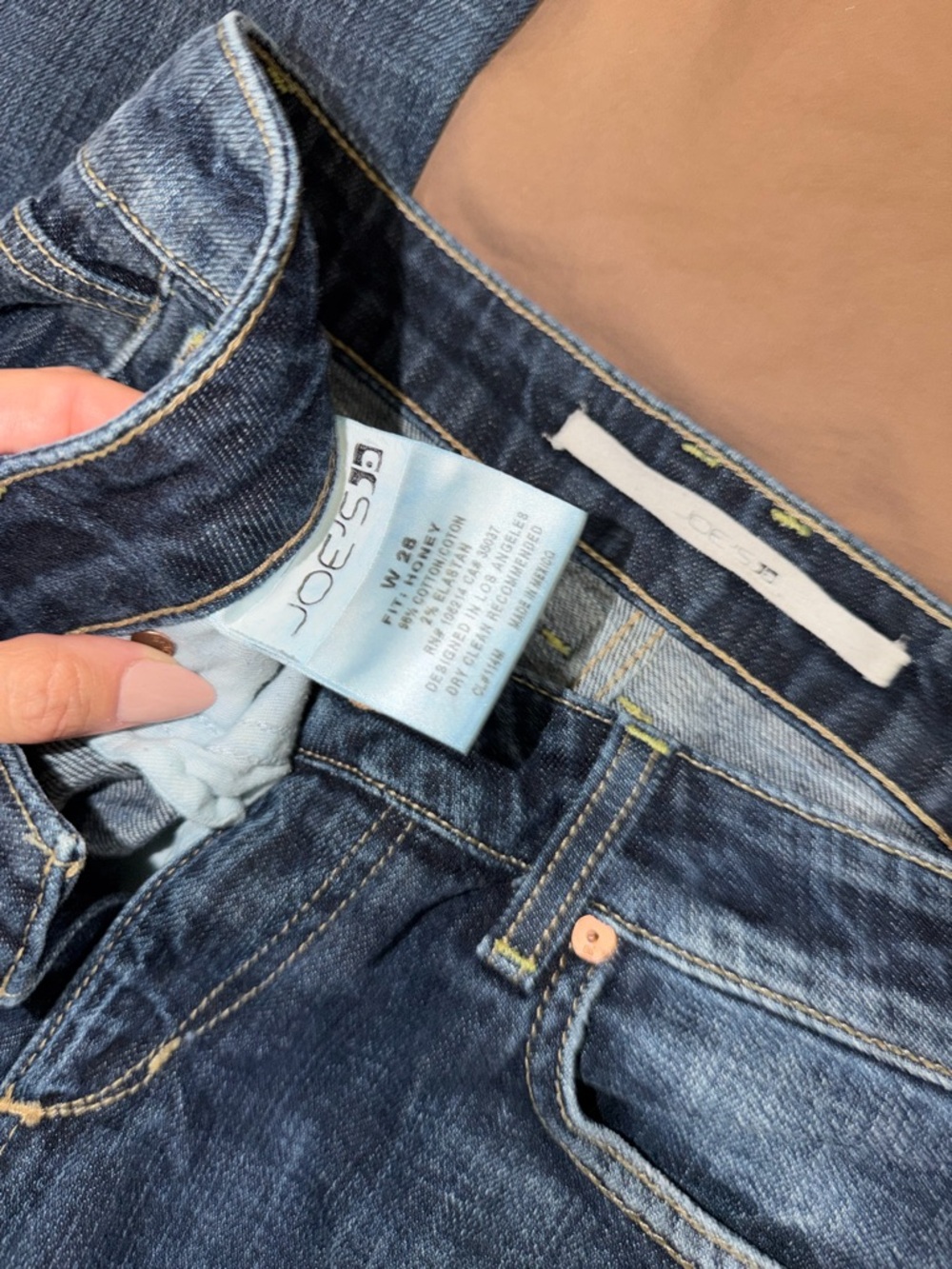 Joe's Jeans Women's Bootcut Dark Blue Denim - Picture 4 of 5